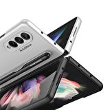 Fuchsia Galaxy Z Fold 3 5G Uyumlu Kalem Yuvalı Kılıf