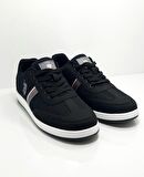 U.S Polo Kares Siyah-Beyaz Sneaker Spor Ayakkabı