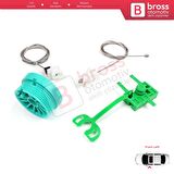 Fiat Punto MK2 188 188AX 1999-2005 3/5 Kapı 0046536312 İçin Ön Sol Kapı Cam Kriko Tamir Seti