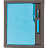 VIP Hediyelik Set - Defter ve Kalem - (2’li Kurumsal Hediye Seti) - 4190 Turkuaz