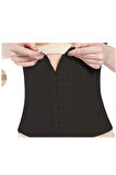 Kadın Siyah Dikişsiz Agraflı Bel Korse Sıkılaştırıcı