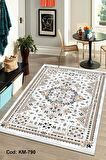 Pamuk Dokuma Taban Kaymaz Yıkanabilir Klasik Desenli  Salon Halısı Mutfak Halısı Koridor Halısı