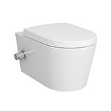 VitrA Nest Trendy 5176B003-7211 Rim-ex Asma Klozet, Termostatik Ara Musluklu, 57 cm, Beyaz