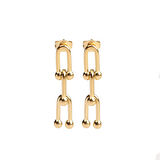 Çelik Kadın Küpe, Tiny Model, Gold Renk, No:24