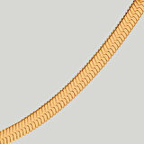 Çelik Kadın Kolye, İtalyan Zincir Model, Gold Renk, No:173