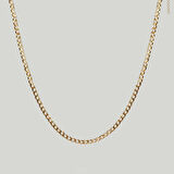 Çelik Kadın Kolye, Zincir Model, Gold Renk, No:186