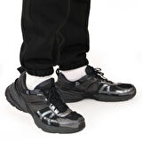 Siyah Erkek Jogger, 3 İplik Kumaş, Normal Fit