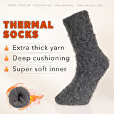 FOURSOLOS Thermal Gri Çorap Unisex 2'li 36-41 Beden