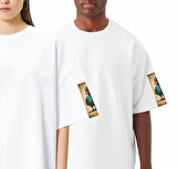 FOURSOLOS Unisex Oversize T-shirt (WHITE) Beyaz