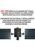 Dekoratif Perde Ray Kornişi Alüminyum 2 KANALLI