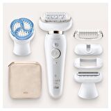 Braun Silk Epil 9 Flex 9010 SensoSmart Kablosuz Islak/Kuru Işıklı Şarjlı Epilatör