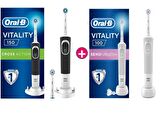 Oral-B Cross Action & Sensi Ultra Thin Şarjlı Diş Fırçası 2'li + 1 Yedek Başlık