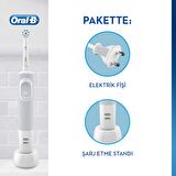 Oral-B Vitality D100 Box Beyaz Şarj Edilebilir Diş Fırçası Sensi Ultrathin