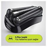 Braun 3 300 BT VTGRN 6 Başlıklı Kablosuz Kuru Sakal 3 in 1 Sakal Kesme Makinesi 