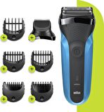 Braun 310 BT 6 Başlıklı Kablosuz Islak/Kuru Sakal 3 in 1 Sakal Kesme Makinesi 