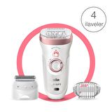 Braun Silk Epil 9 9720 SensoSmart Kablosuz Islak/Kuru Işıklı Şarjlı Epilatör