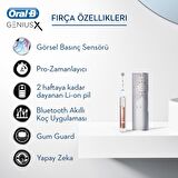 Oral-B Genius X Luxe Edition Bluetoothlu Şarjlı Diş Fırçası + 3'lü Yedek Başlık