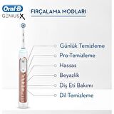 Oral-B Genius X Luxe Edition Bluetoothlu Şarjlı Diş Fırçası + 3'lü Yedek Başlık