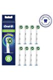 Oral-B Cross Action Cleanmaximizer 8'li Şarjlı Diş Fırçası Yedeği