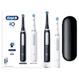Oral-B iO 4 Şarjlı Diş Fırçası Seti 2'li - Mat Siyah / Beyaz