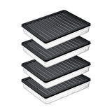 bigmate BGMT2525 4'lü Şeffaf Saklama Kabı 4x2,5 Lt Mikrodalga Buzdolabı ve Dondurucu Uyumlu Düzenleyici
