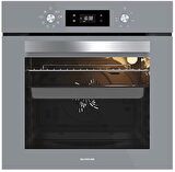 Silverline Gri Cam Ankastre Set 3481 Flam Davlumbaz - CS5335S01 Ocak - BO65E4S01 Gri Fırın