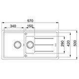 Franke Basis BFG 651 Sahara Granit Evye Active Plus Doccia 2.0 Spiralli Sahara Batarya Set