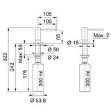 Franke Maris MRG 210/110-52 SLATE GRİ Granit Evye ACTİVE PLUS DOCCİA 2.0 Batarya COMFORT Sıvı Sabunluk Set
