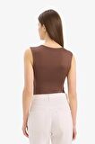 DeFacto Slim Fit Dar Kesim Kare Yaka Basic Düz Çıtçıtlı Body E9045AX25SPBN167