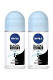 Nivea Bayan Invisible Black White Pure Roll-On 50 ml X2