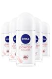 Nivea Bayan Powder Touch Roll-On 50 ml X5