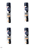 85388 NIVEA MEN BLACK & WHITE INVISIBLE GÜÇLÜ ETKİ SPREY  4 ADET