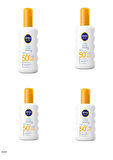 80494 NIVEA SUN HASSAS ANINDA KORUMA HASSAS CİLTLERE ÖZEL SPREY SPF50+  4 ADET