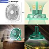 Masaüstü Usb'li̇ Ledli̇ Yeşi̇l Fan Vanti̇latör