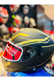 869 BLADE FULLFACE MOTOSİKLET KASKI (SİYAH-GOLD)