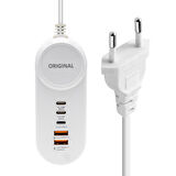 25w Pd Lightning+ 2 Type-c + 2 Usb Şarj Adaptör