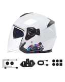 Bluetooth 5.3 Motosiklet Kask Intercom Gürültü Engelleyici Su Geçirmez Kulaklık