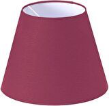 Abajur Başlık Bordo Konik Şapka 25x15x20 Cm Dekoratif Özel Yüksek Kalite Kumaş