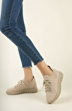 Nesil Shoes Dvm 500 Bej Triko Kadın Sneakers