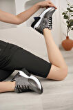 Nesil Shoes Lady 3001 Platin Dolgu Kadın Sneakers