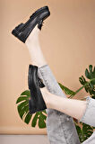 Nesil Shoes Süha 507 Siyah Anatomik Kadın Lofer