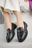 Nesil Shoes Süha 202 Siyah Anatomik Kadın Lofer