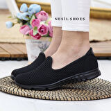 Nesil Shoes Dvm 901 Siyah Anatomik Esnek Kadın Yürüyüş Ayakkabısı