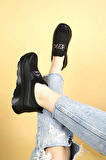 Nesil Shoes Wiss 1705 Siyah Anatomik Kadın Ayakkabı