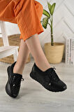 Nesil Shoes Acr 15 Siyah Taşlı Strech Kadın Ayakkabı