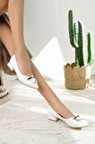 Nesil Shoes Desca 012 Beyaz Günlük Kadın Babet