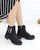 Twingo 735 Siyah Zümrüt Kürklü Kışlık Kaymaz Taban Kadın Bot