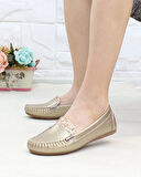 Neyna 003 Altın Taşlı Günlük Kadın Babet