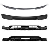 BYD SEAL U BODY KİT Ön Lip Arka Lip Siyah Renk 2Parça (Boyasız) +2 Adet Spoiler