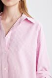 DeFacto Oversize Fit Oxford Uzun Kollu Gömlek D4015AX24AUPN171